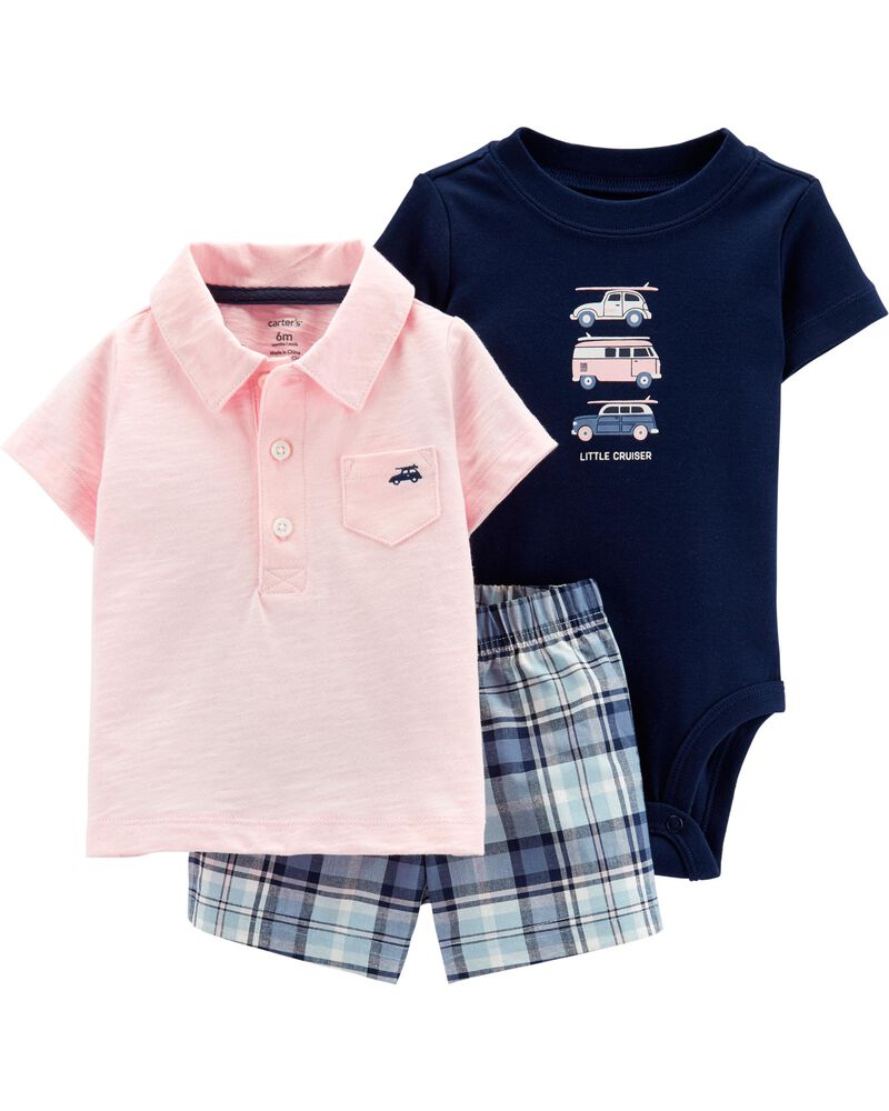 Carters Baby Boys 3-Piece Little Short Sets